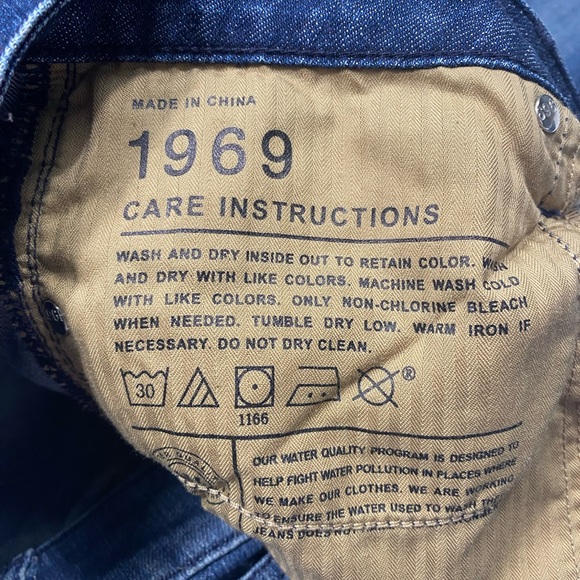 Gap 1969 Always Skinny Dark Wash Lightly Distressed Jeans Size 31/12R #1145 - Picture 8 of 11